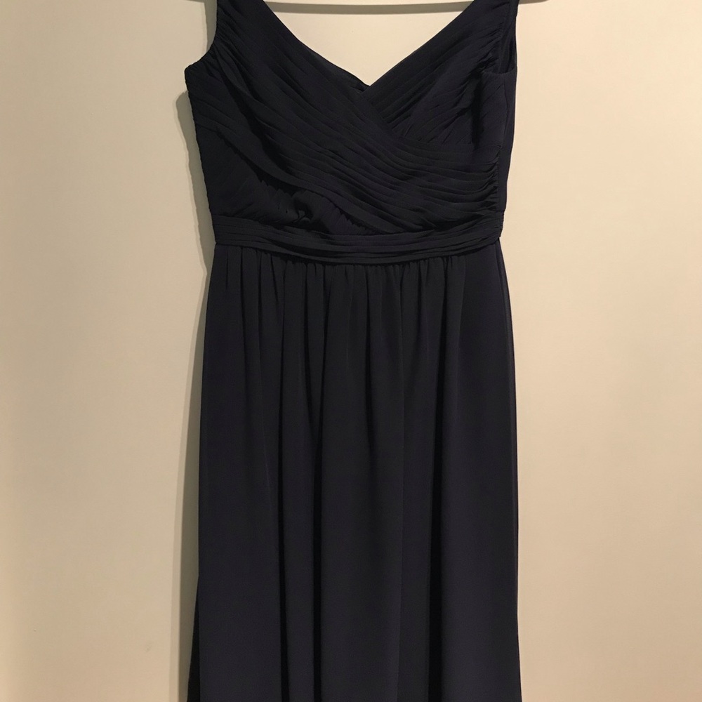 David’s Bridal Bridesmaid Dress in Navy Blue